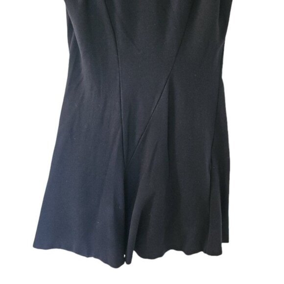 CAbi Dress Black Fit & Flare V Neck Sleeveless Black Ponte Performance Knit S Sm - Picture 11 of 11
